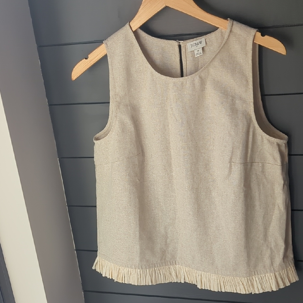 J. Crew Cream Sleeveless Tank Top